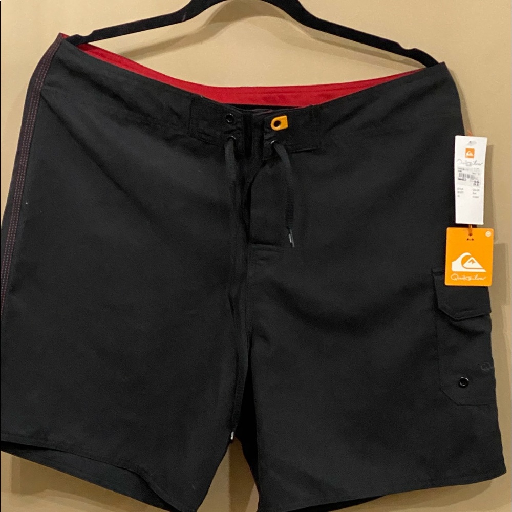 Quicksilver Board Shorts Black Sz 33